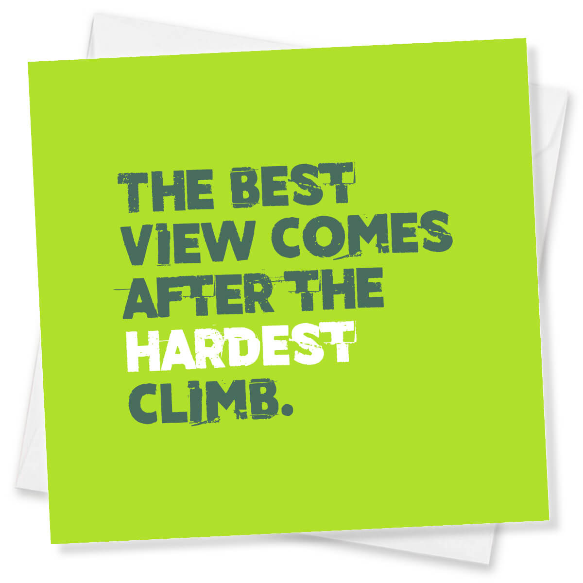 The Best View Comes After The Hardest Climb