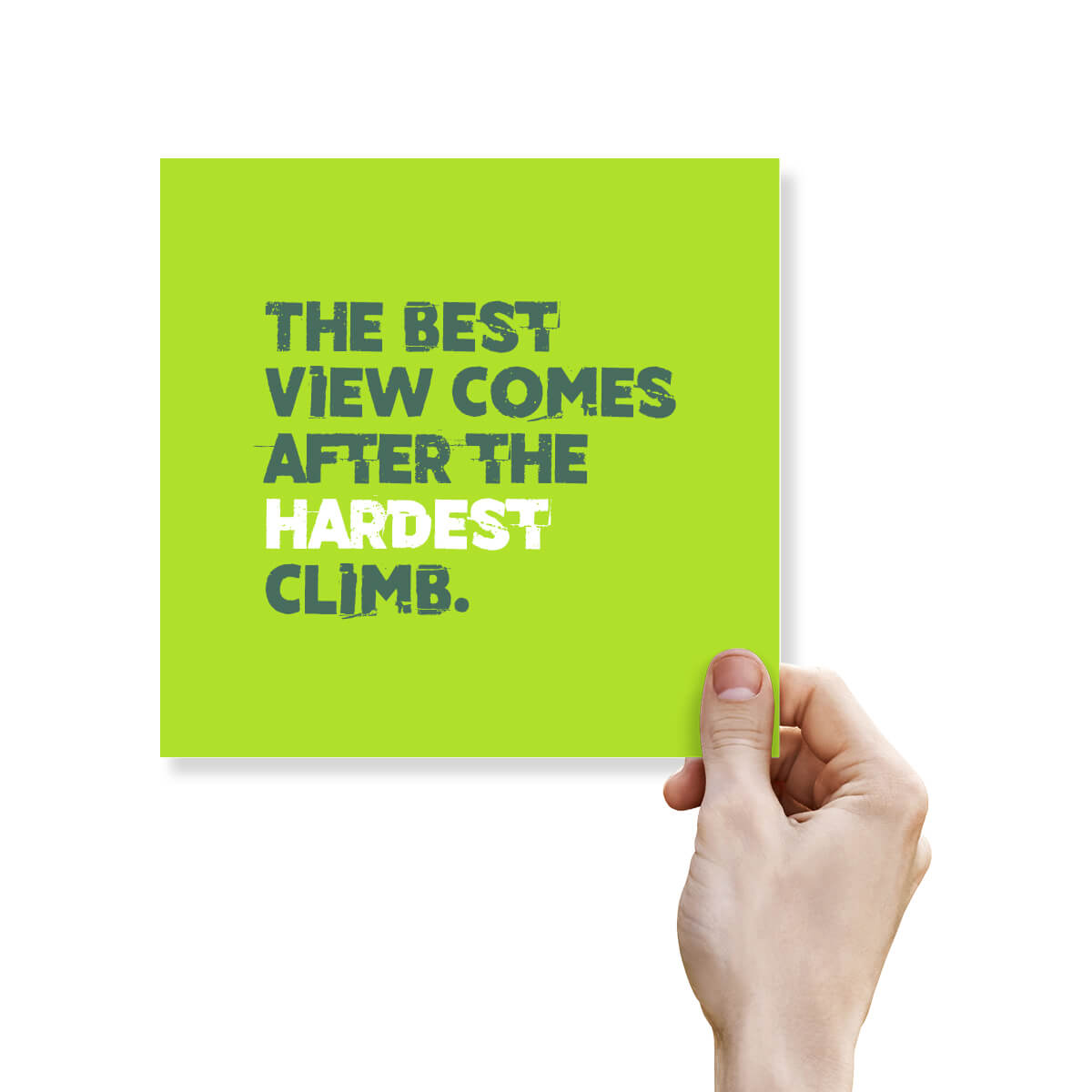 The Best View Comes After The Hardest Climb