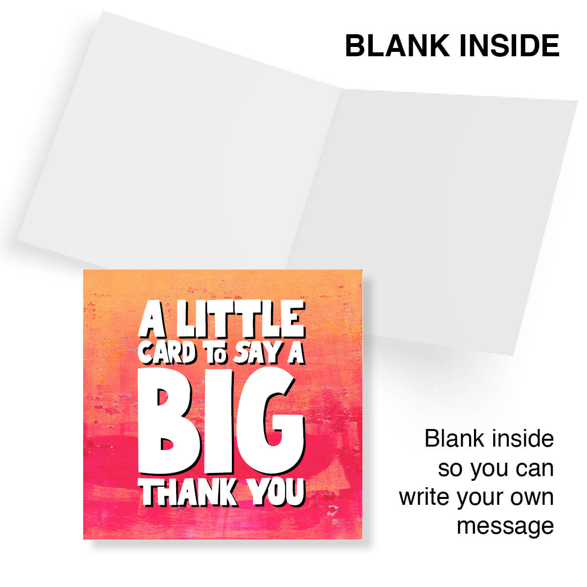 A Little Card To Say A Big Thank You