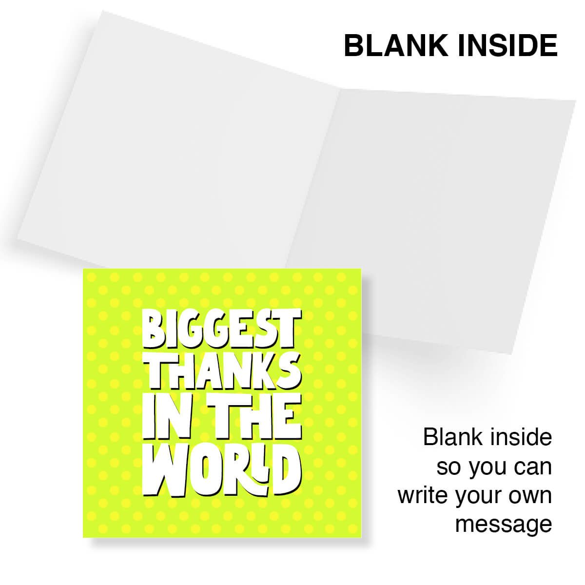 Biggest Thanks in The World Thank You Card