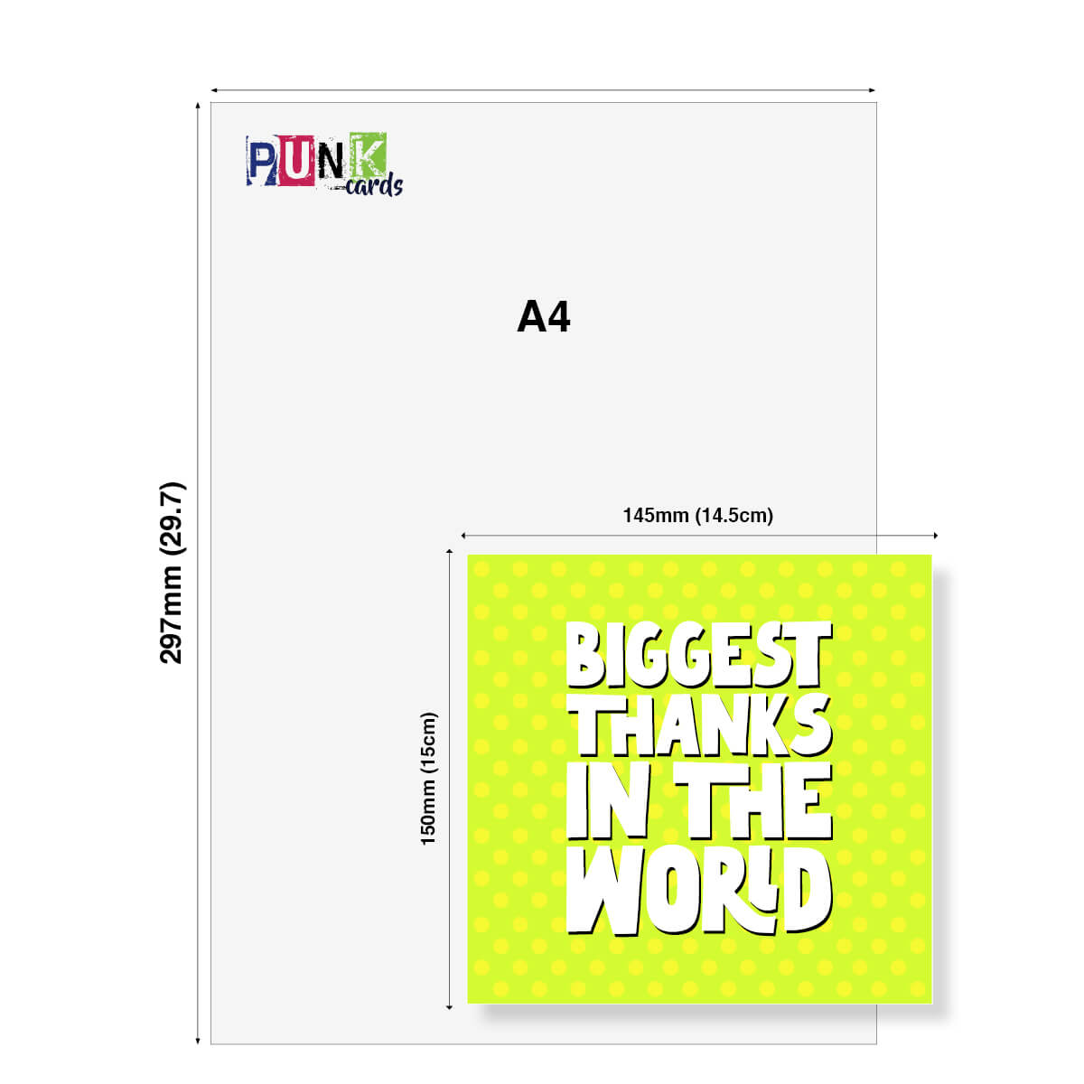 Biggest Thanks in The World Thank You Card