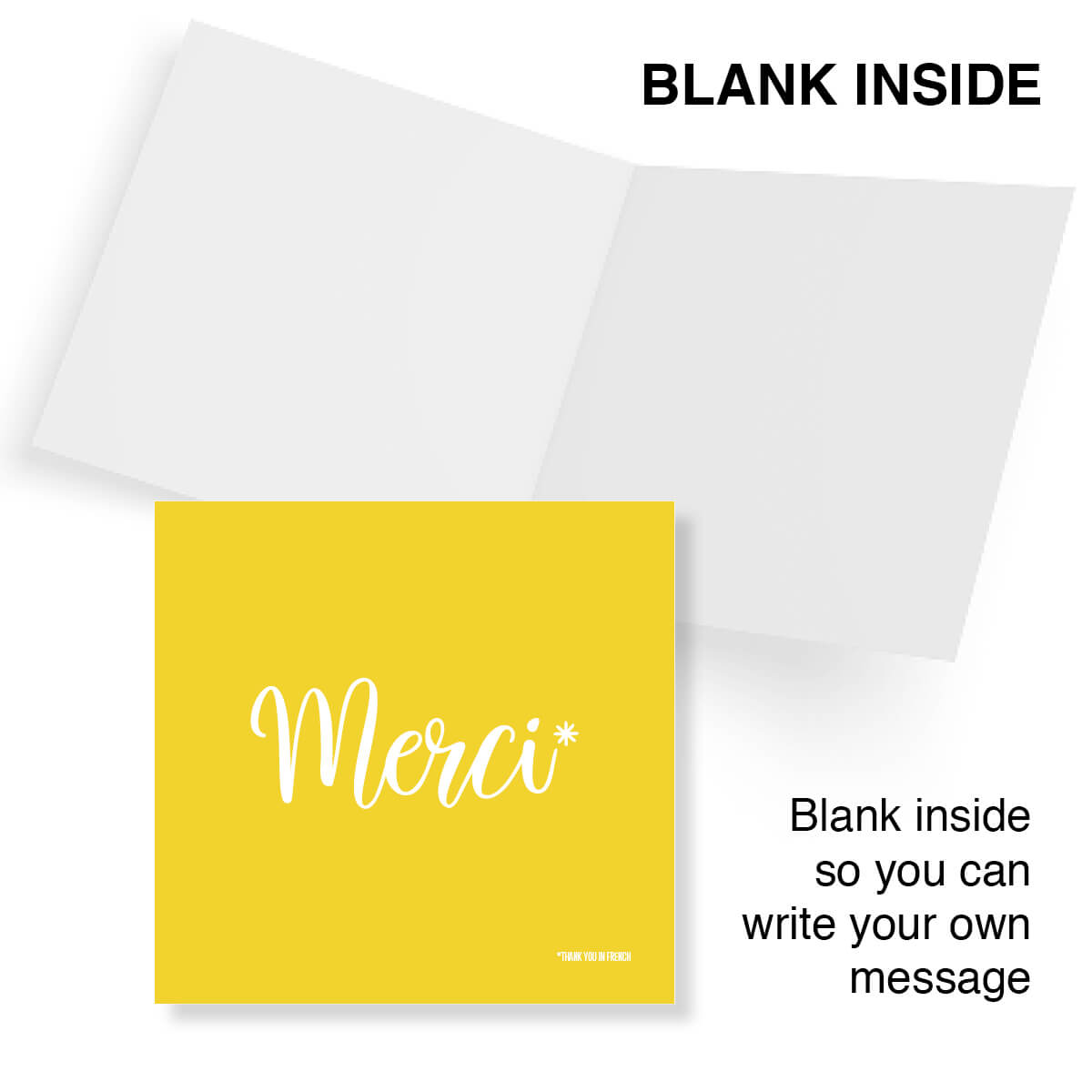 Merci Thank You Card – “Thank you in French”
