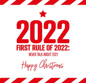 funny christmas card saying 2021 First rule of 2021 never talk about 2020