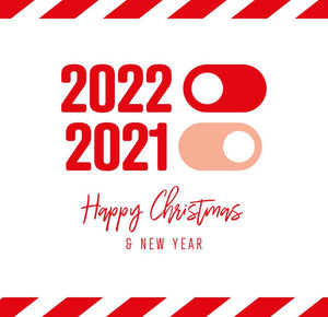 funny christmas card saying 2022 2021 Happy Christmas & New Year