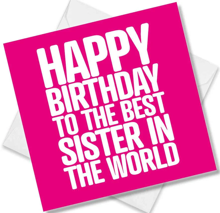 Punkcards Lustige Geburtstagskarte "Everyone Should Have A Sister Like You" – Frech & Humorvoll, Für Schwester & Beste Freundin