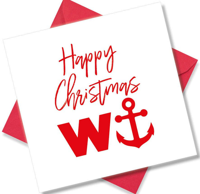Happy Christmas W Anchor
