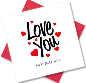 Nice Valentines Day Card Saying Love you