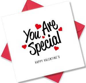 Nice Valentines Day Card Saying You are special